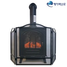 국내배송 벽난로안전망 파이어스크린 벽난로보호망 블랙 대형 1235x730mm