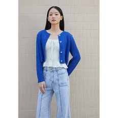 백 레이스업 포인트 라운드넥 가디건 (ER2KG464)