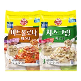 오뚜기 파스타 미트볼로냐 1292g(4인분) + 치즈크림 1288g(4인분)..[34151299]