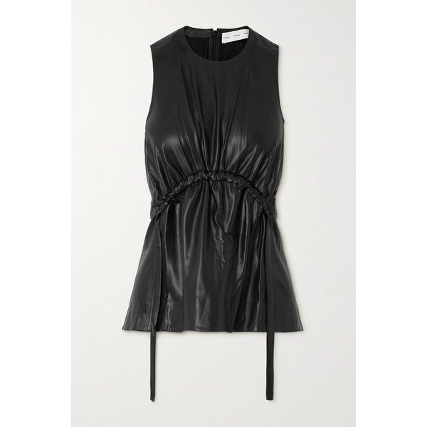 프로엔자슐러 개더 인조 가죽 탑 블랙 1647597317046163