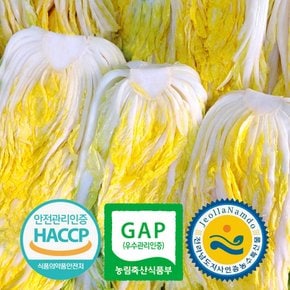 [예약배송] 3개인증 GAP HACCP 전남도지사인증 직접 기른 해남 절임배추 20kg 국내산 천일염