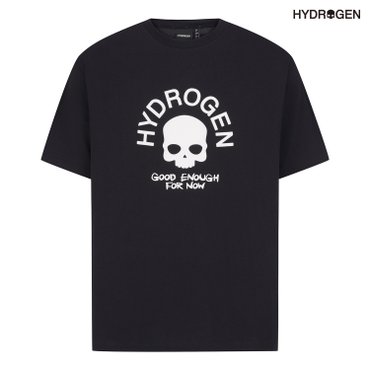 하이드로겐 유니 아치형 로고 반팔라운드 H11D2TR004