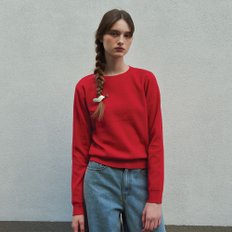 Back cut-out knit (Red)