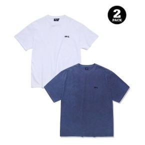 예일 (23SS) [ONEMILE WEAR] 2PACK SMALL ARCH TEE 화이트 / PG 블루