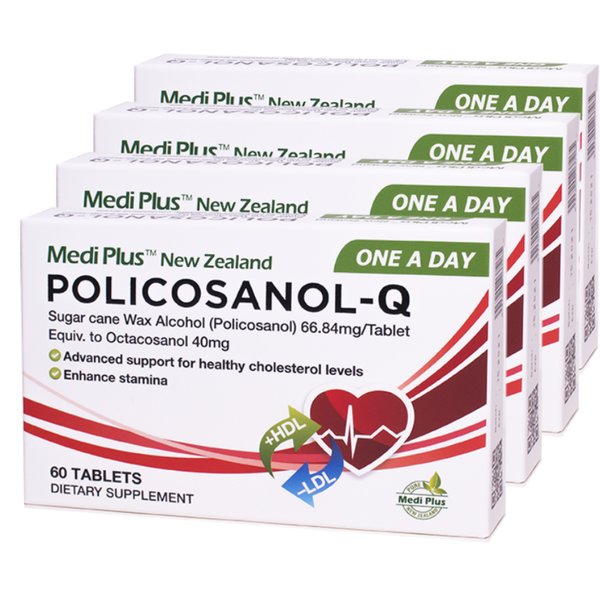 메디플러스 폴리코사놀 PolicosanolQ 66.8mg 60정 x4