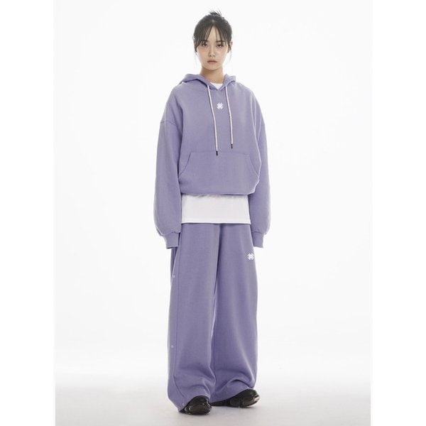 DEMONIC ANGEL OVER FIT HOODIE - PURPLE