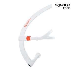 스쿠알로 SQUALO 센터스노클 엣지 FO-2 일체형 수영 강습용 훈련 연습용품 화이트