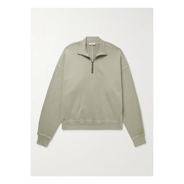 이드리스 코튼 저지 하프집업 스웨트셔츠 그린 46376663162870239
