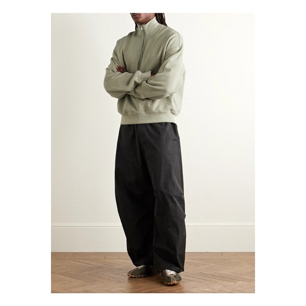 이드리스 코튼 저지 하프집업 스웨트셔츠 그린 46376663162870239