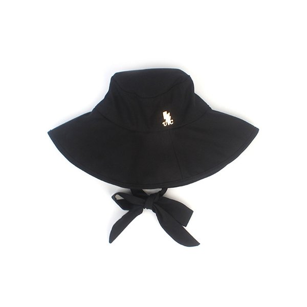 Summer Bold String Black Bucket Hat 버킷햇