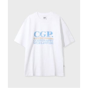 CGP 스퀘어 로고 피크닉 반소매 티셔츠 CBFUUTS008