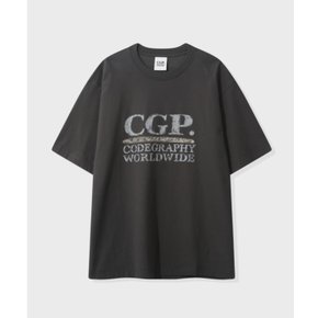 CGP 스퀘어 로고 피크닉 반소매 티셔츠 CBFUUTS008