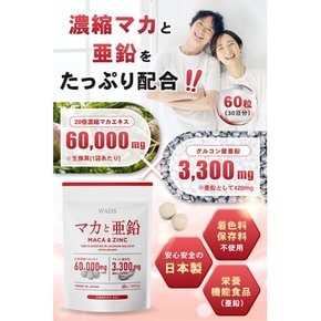 마카 20X 컨센트레이트 마카 60,000mg 아연 글로코닉 ACA 3,300mg 뉴트라틸 펀다스 60 파이프