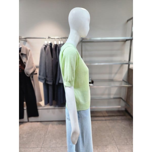 [여주점] [나이스클랍] 시스루 라운드 니트 A262PWK303