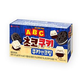 롯데 ABC초코쿠키1200쿠키앤크림LS 1개 X ( 4세트 )