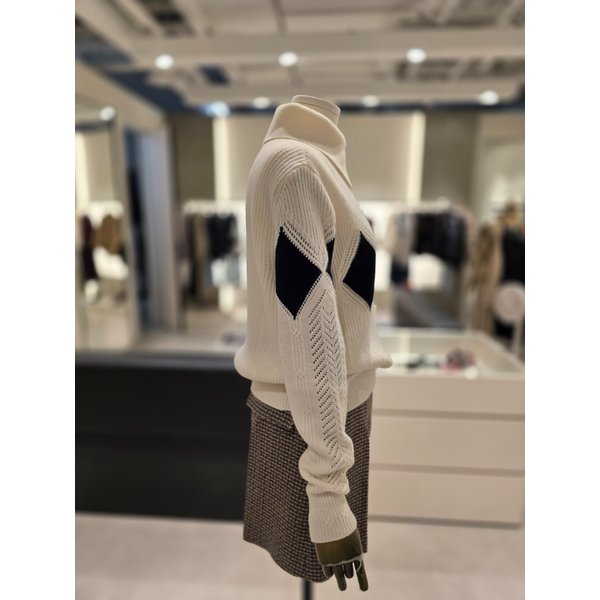 [파주점] 아가일 풀오버 패턴 니트  JPAA1PO116