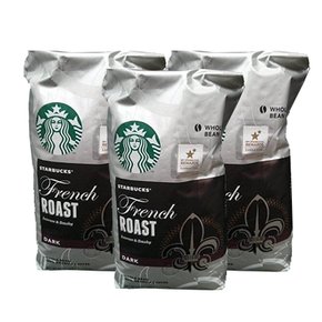 스타벅스 프렌치 다크 로스트 홀빈 원두 커피 Starbucks French Roast Whole Bean Coffee 1.13kg 3팩