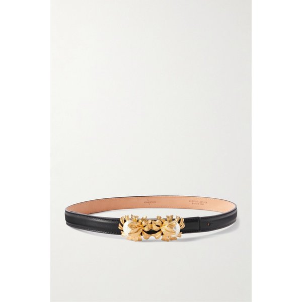 소니아 페트로프 문플라워 장식 가죽 벨트 46376663162984022