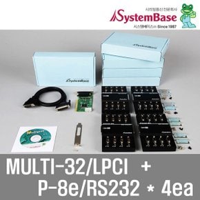 시스템베이스 32포트 Multi-32/LPCI 9P M 패널4 롱브라켓 포함 시리얼 카드 (RS232/PCI)