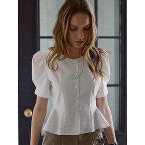 Puff Sleeve Blouse [Ivory]