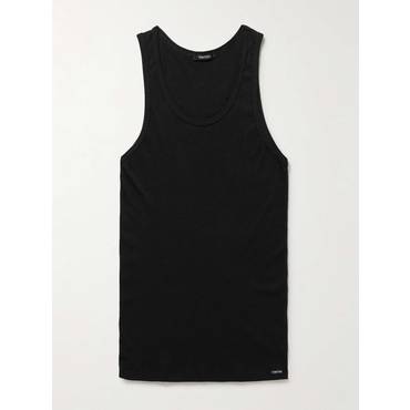 톰포드 [해외배송] 23 S/S T4D10 121 톰포드 리브드 코튼 & 모달블렌드 탱크 탑 B0080067609