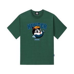 HUNTER CAT GRAPHIC 티셔츠 - 그린