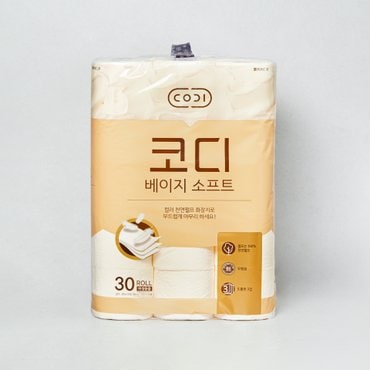 코디 베이지 소프트 30mX30롤