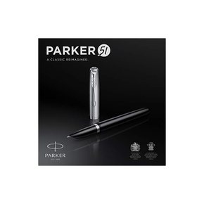 PARKER 파카- 공식 파카-51 만년필 F 잔글씨 고급 명품 기프트 블랙 CT