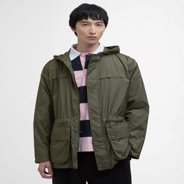 바버 [25SS]남성 카키 UV Durham Showerproof 자켓
