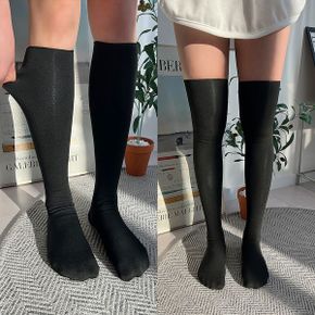 블랙융털니삭스 롱양말 겨울 오버 데일리 반스타킹_P333274402