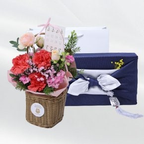 플로리아 카네이션+도라지정과 500 어버이날 스승의날 감사 존경 은혜 축하 생신 기념일 선물 꽃