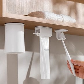 가이드 욕실 선반 자석 칫솔 치약 짜개 양치컵 걸이 공중부양 꽂이 홀더