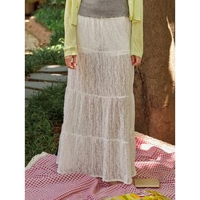 lace mesh skirt 328 (ivory)