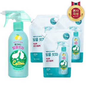 온더바디 코튼풋 발을씻자 풋샴푸 레몬 385ml 1개 + 리필 500ml 3개