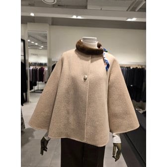 지고트 [파주점] 세트 울 캐시미어 벨 슬리브 코트 + 밍크 쁘띠 스카프 JRAA0CTC13,JRCA4FTS93