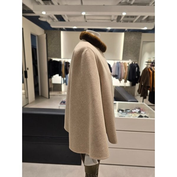 [파주점] 세트 울 캐시미어 벨 슬리브 코트 + 밍크 쁘띠 스카프 JRAA0CTC13,JRCA4FTS93
