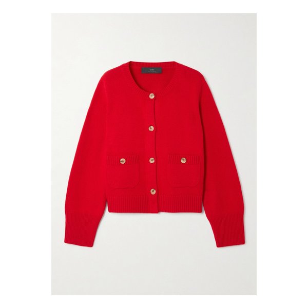 아치4 로산나 캐시미어 가디건 레드 46376663162866757