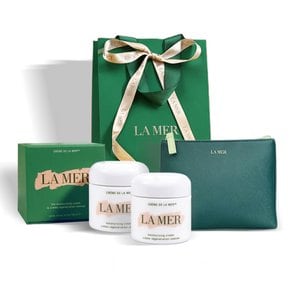 크렘 드 라 메르 60ml 1+1 모이스처라이징 크림 기프트 세트 (파우치+쇼핑백 포함)