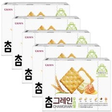 크라운 참그레인샌드 우리밀 192g x 5개