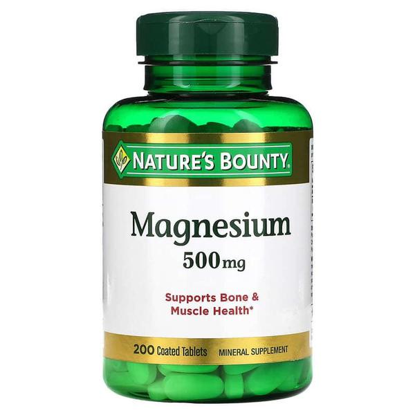 해외직구 Nature`s Bounty 네이처스바운티 마그네슘 500mg 200정 Magnesium