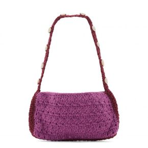 5197312 MANGO Two-Tone Crochet Shoulder Bag