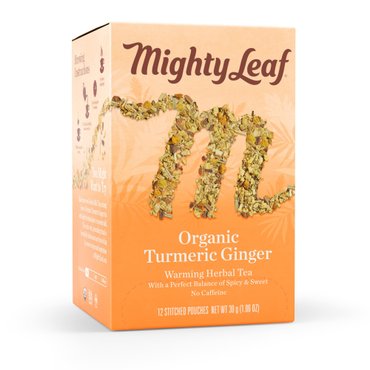  Milton  Mighty  Leaf  Tea  오가닉  강황  생강  허브차  12  티백