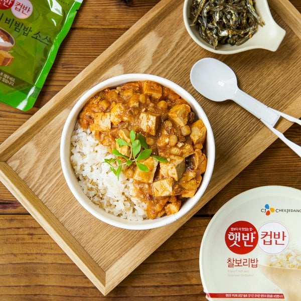 햇반컵반 강된장보리비빔밥 280g