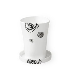 만세스 블랙 서클 트라이앵글 컵세트 350ml