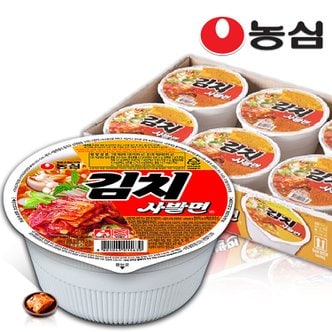 농심 김치 사발면  컵라면 86g X6개입