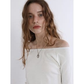 Two-way banding Tee (Ivory)