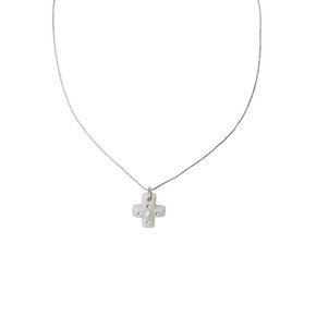 crossway pearl necklace-white