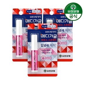 유한양행 유한덴탈케어 메디가글 마우스 스프레이 피치향 6.5ml 3개
