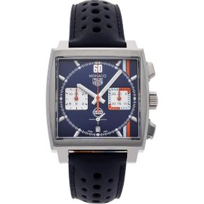 미국 태그호이어 시계 TAG Heuer Monaco X Gulf 크로노그래프 Automatic Blue Dial Mens 워치 CB