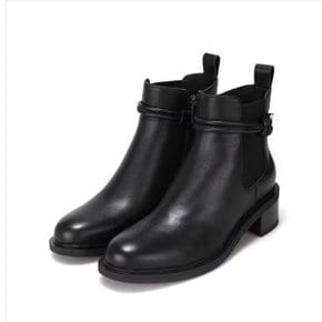 [파주점] [바바라] 소가죽 주얼리 앵클부츠 5cm  (BBG863BK)